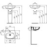 Раковина IDEAL STANDARD Tesi T009401